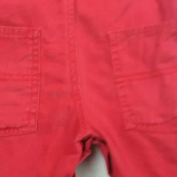 OshKosh B'gosh Red Bib Overalls Baby Boy - Picture 8 of 11